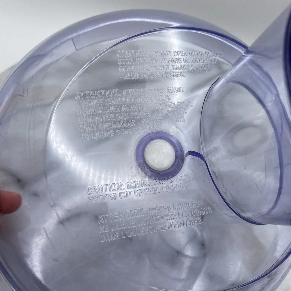 Hamilton Beach Food Processor 70550 FP09 Replacement Plastic Locking Lid Clear